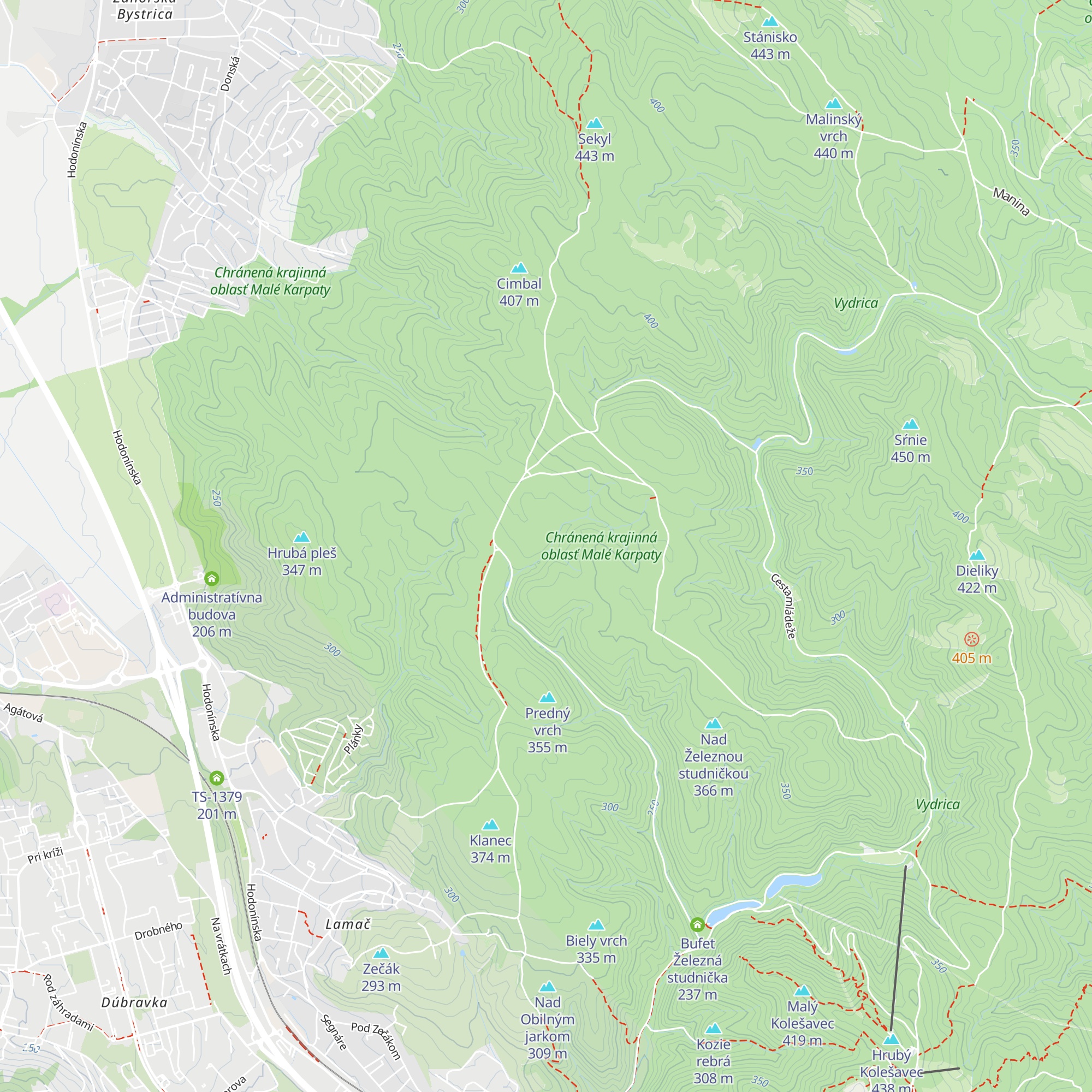 Kováčova vila map