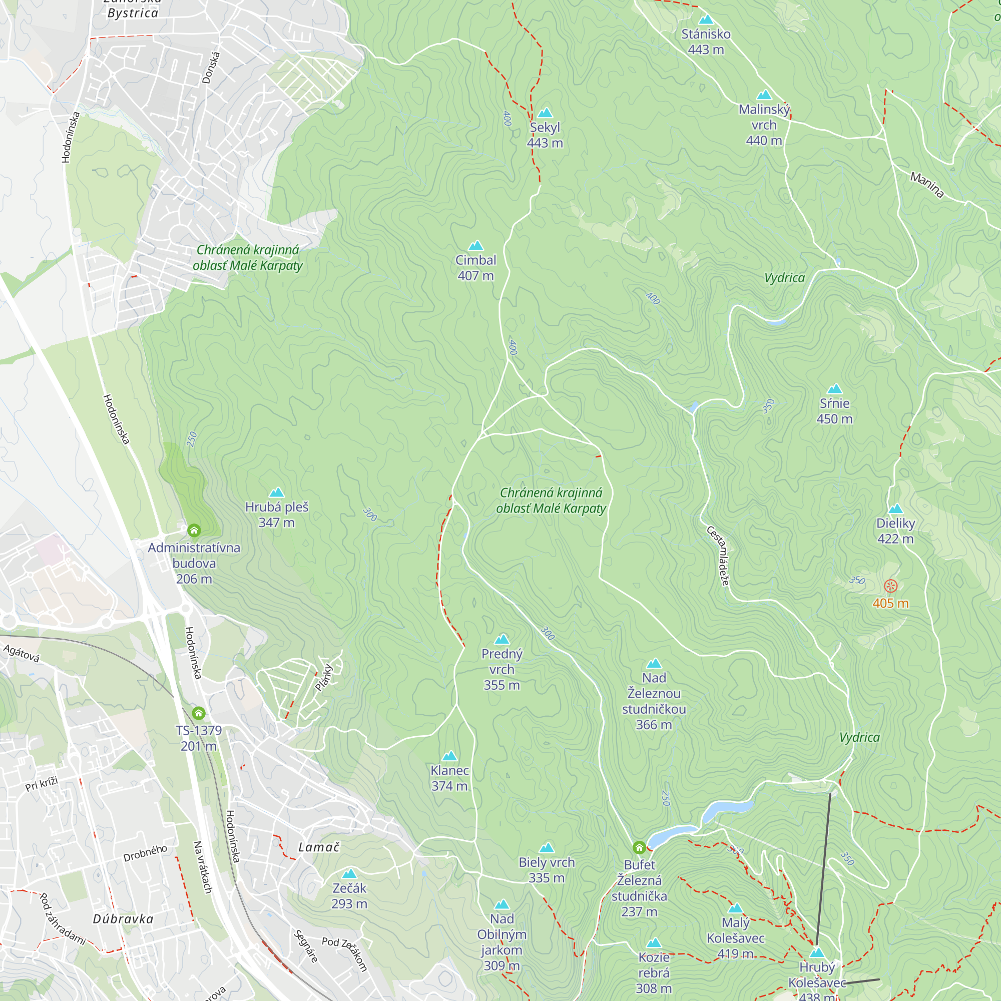 Kováčova vila map