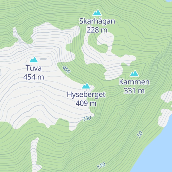 Map of Hyseberget