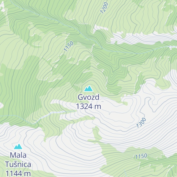 Map of Gvozd