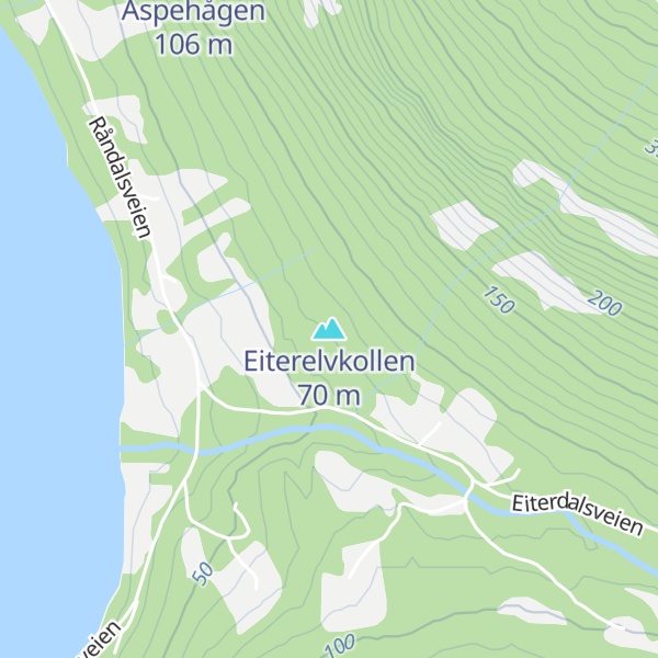 Map of Eiterelvkollen