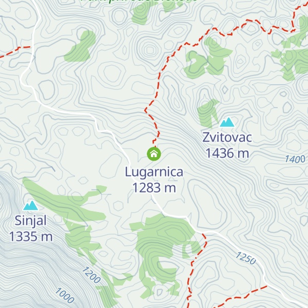Map of Lugarnica