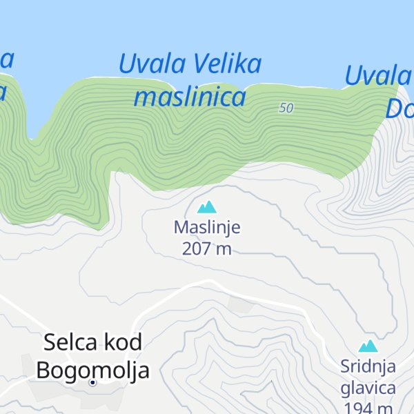 Map of Maslinje