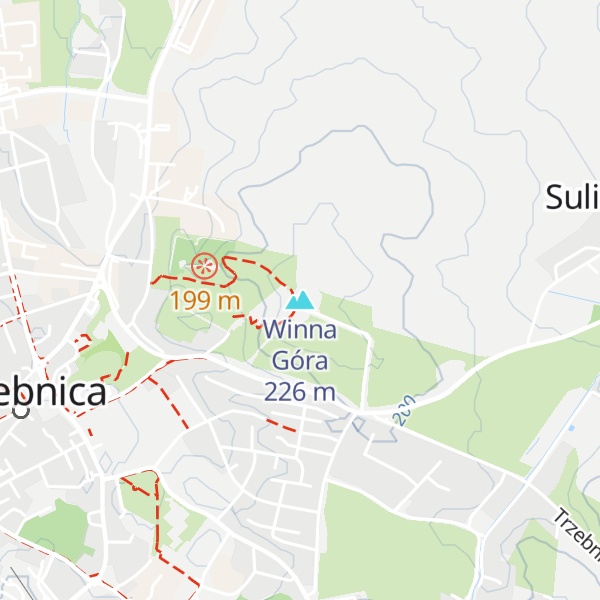 Map of Winna Góra