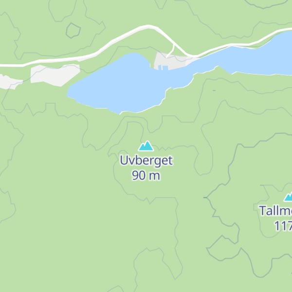 Map of Uvberget