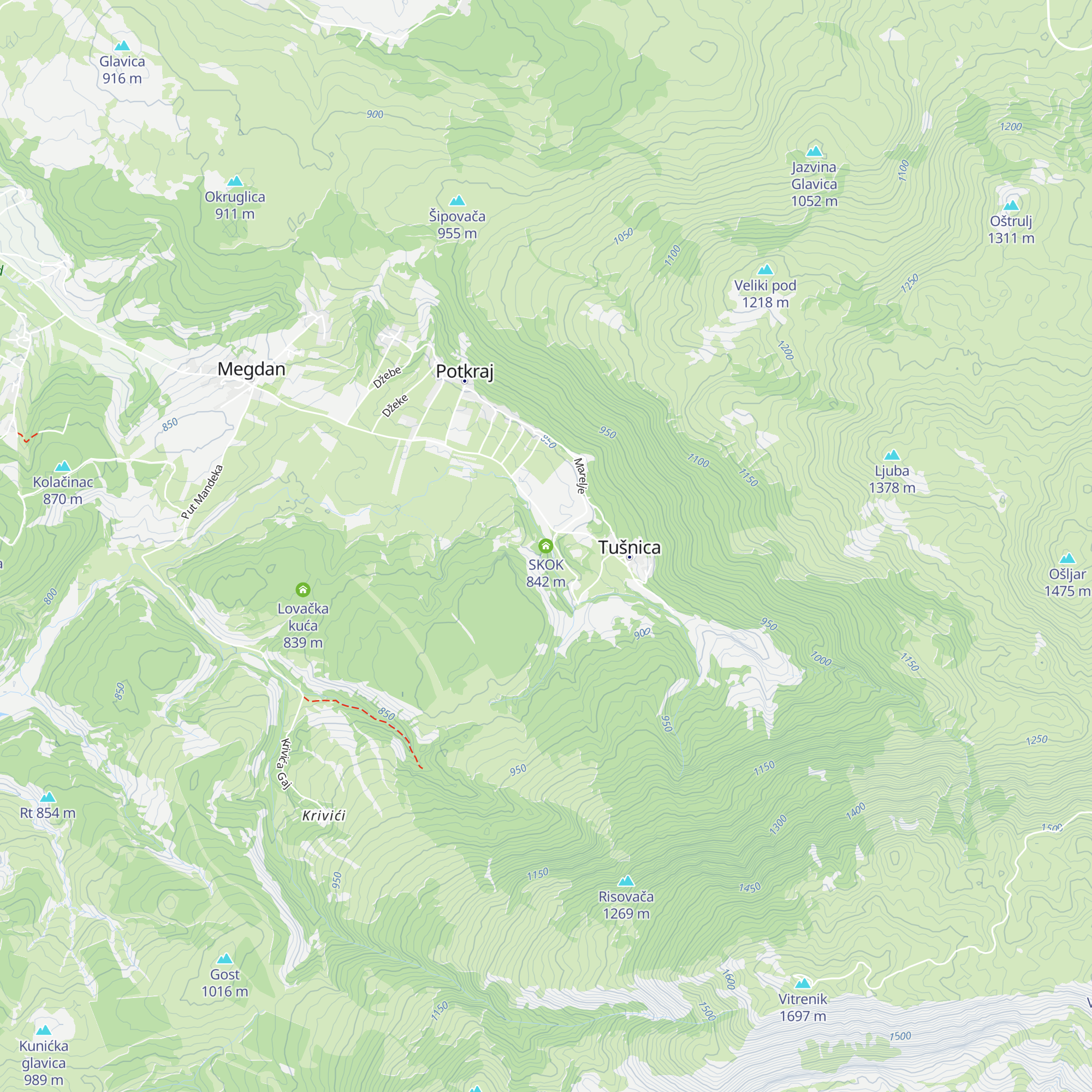 SKOK map