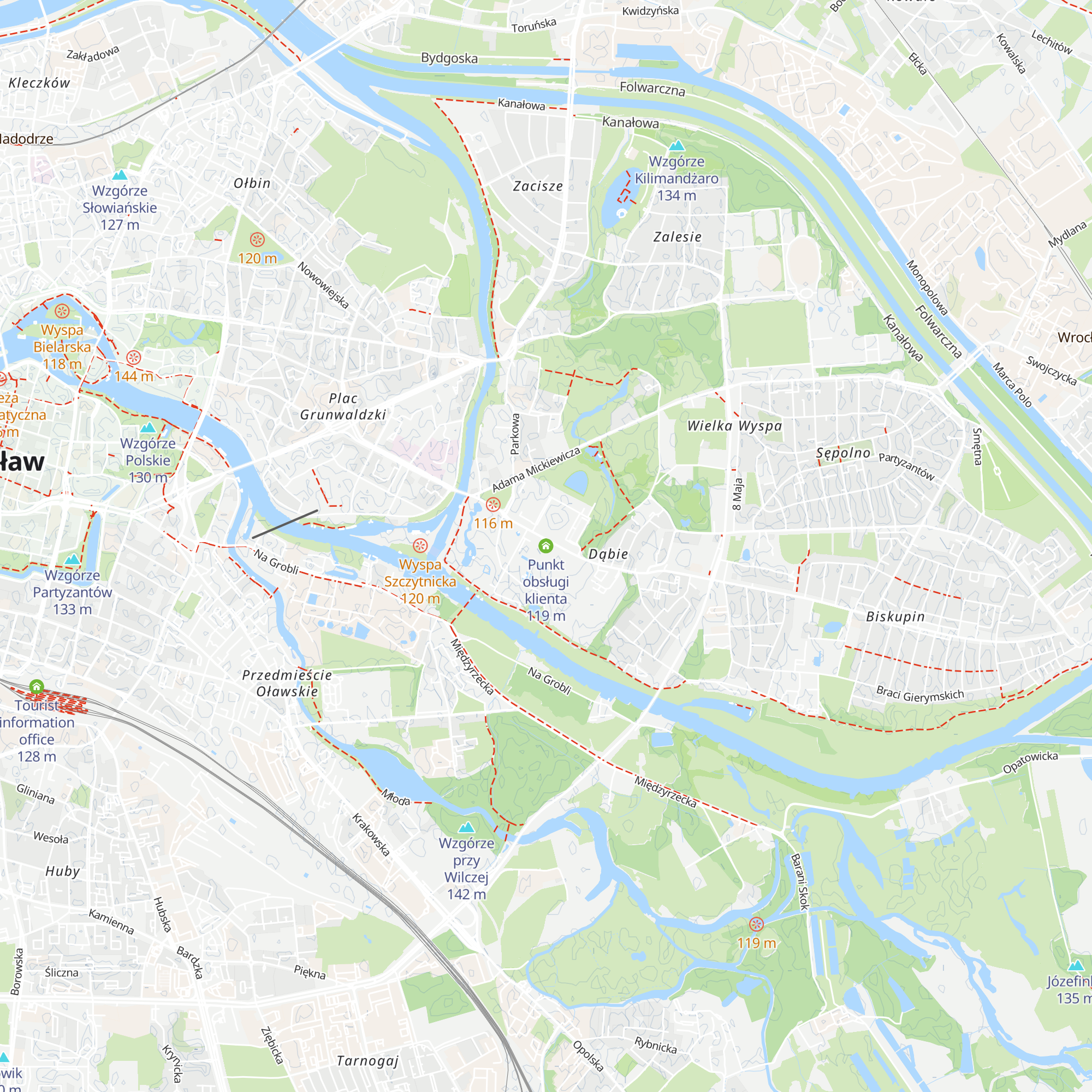 Punkt obsługi klienta map