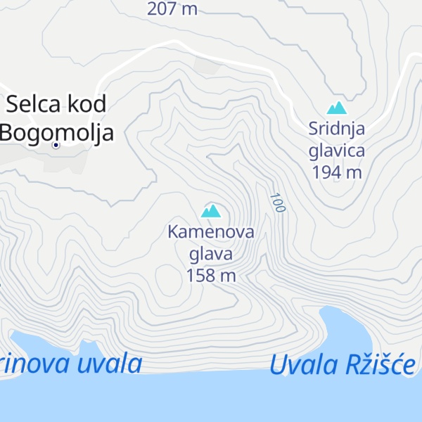 Map of Kamenova glava