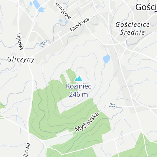 Map of Koziniec