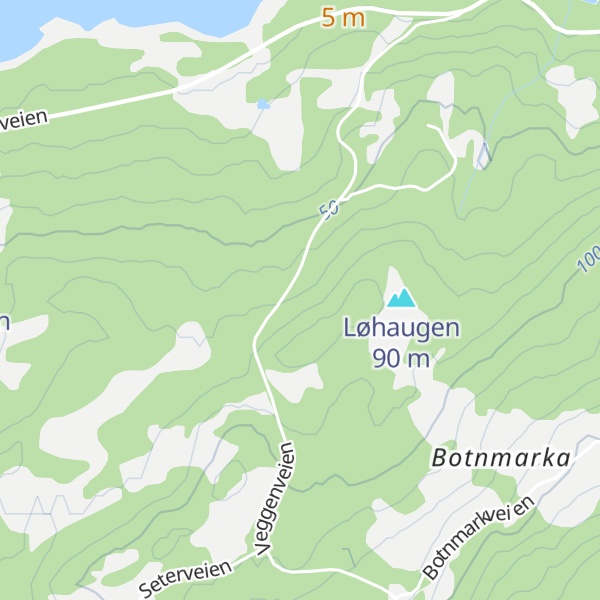 Map of Bjørnliåsen