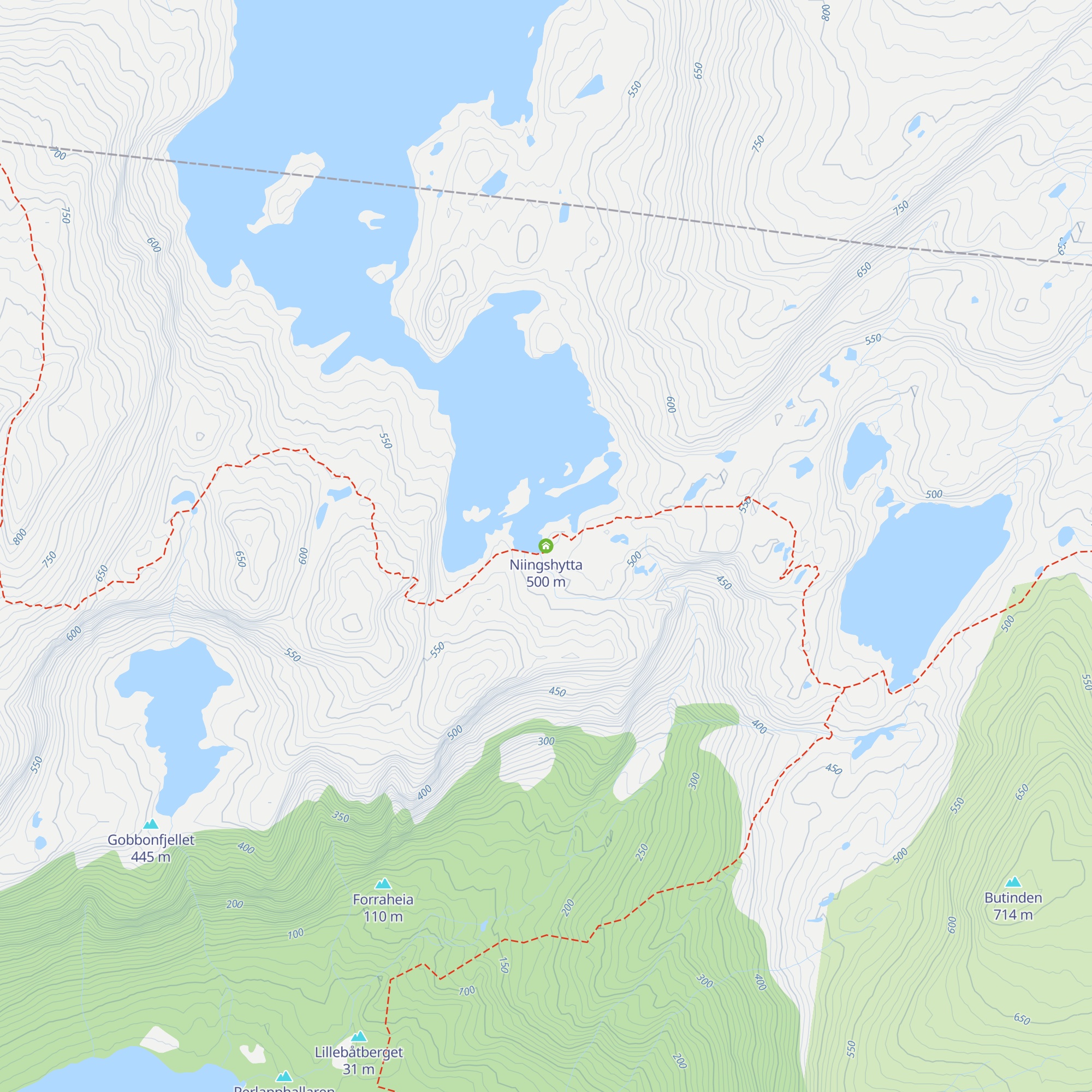 Niingshytta map