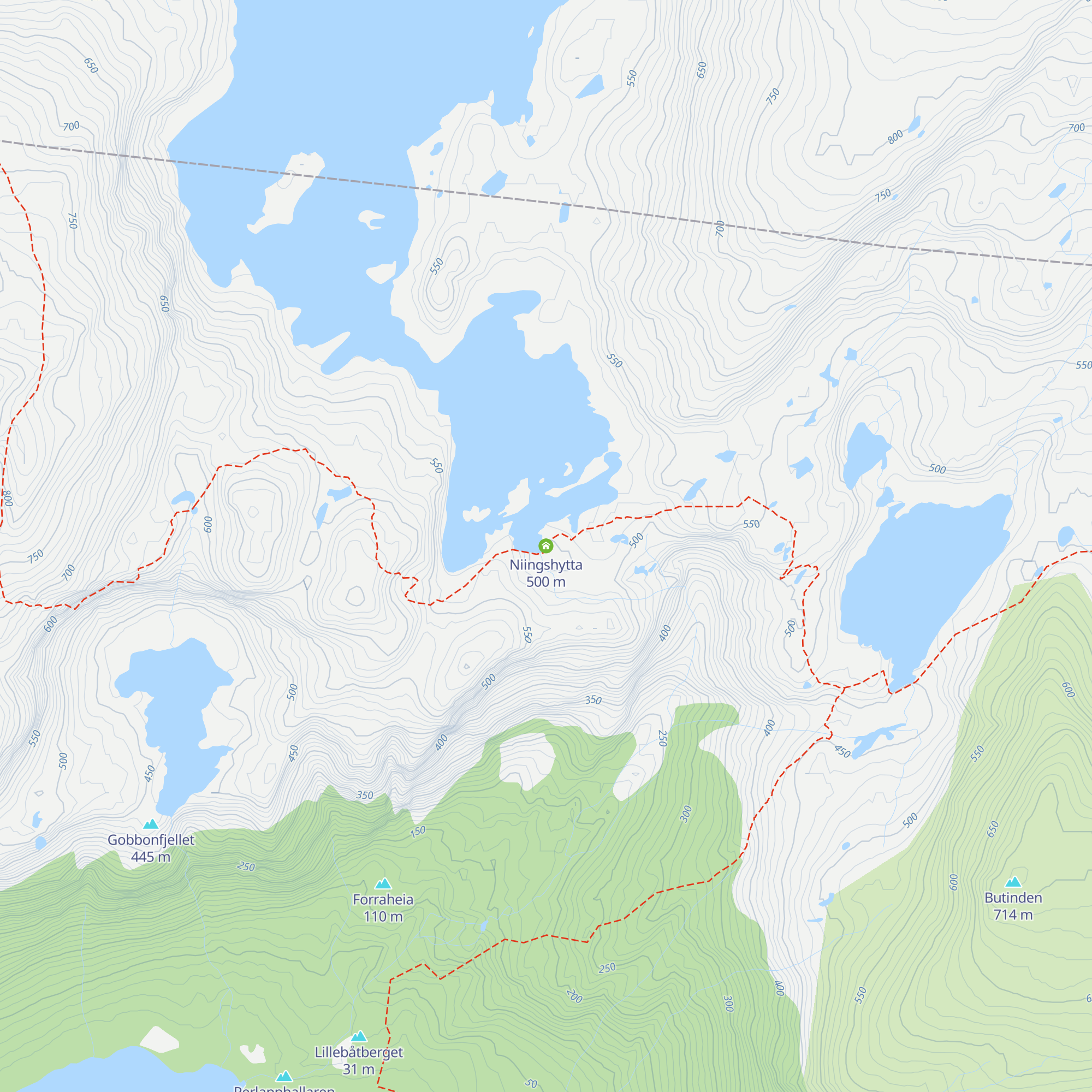 Niingshytta map