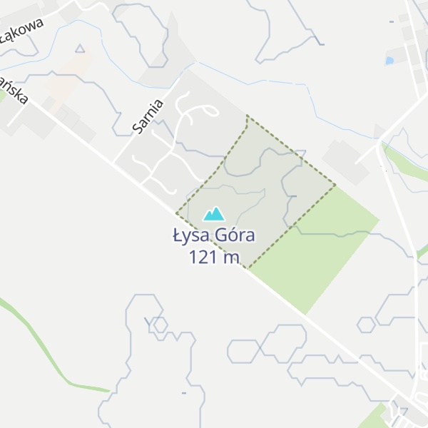 Map of Łysa Góra