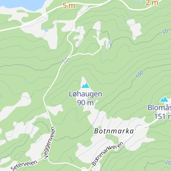 Map of Løhaugen