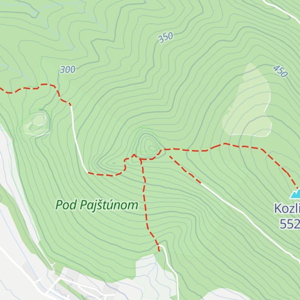 Map of Pajštúnska skala