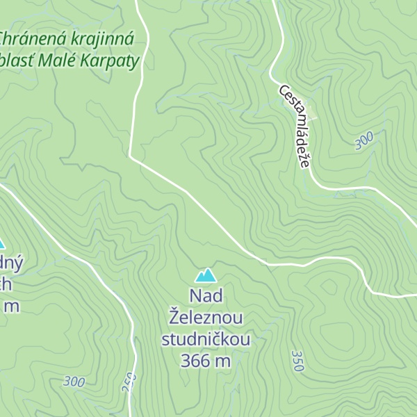 Map of Malý Drieňovec