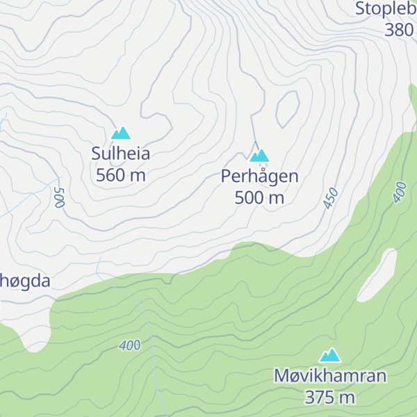 Map of Andvêrolhågen