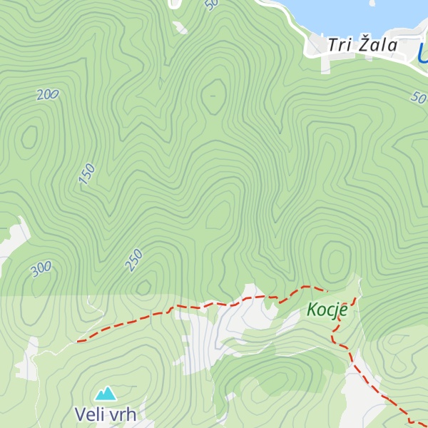 Map of Strmeni vrh