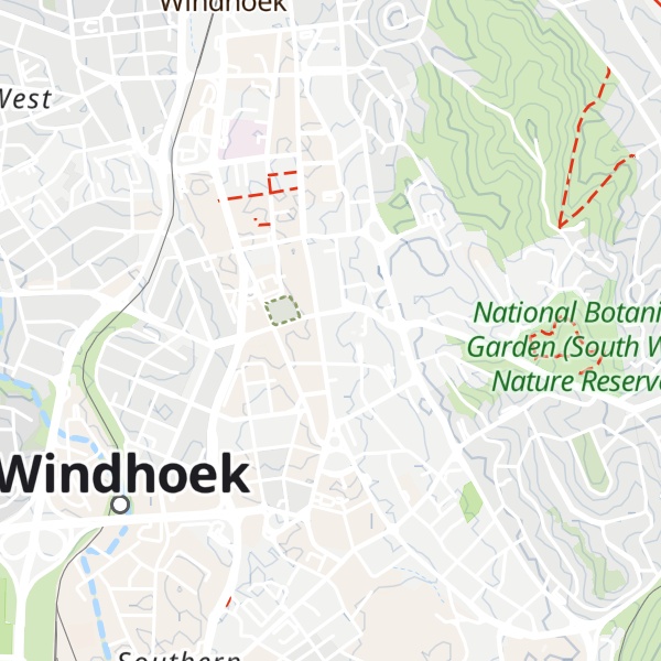 Map of Windhoek Tourism Visitor Information Office