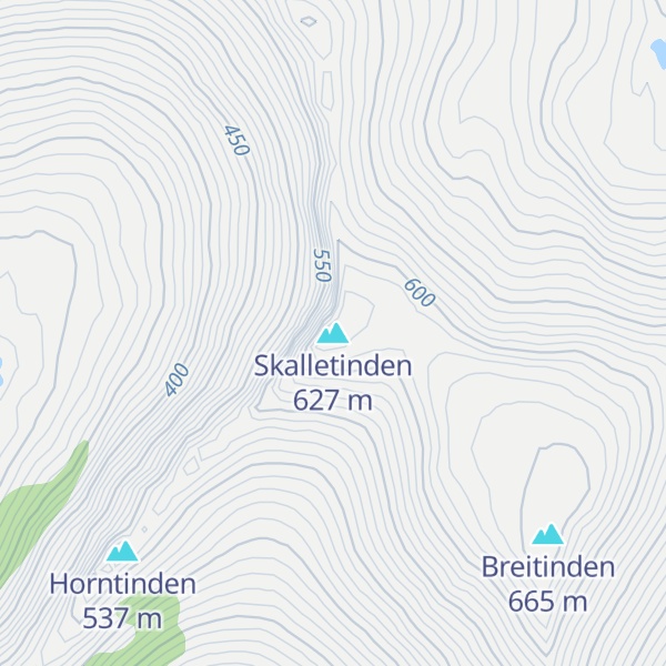 Map of Skalletinden