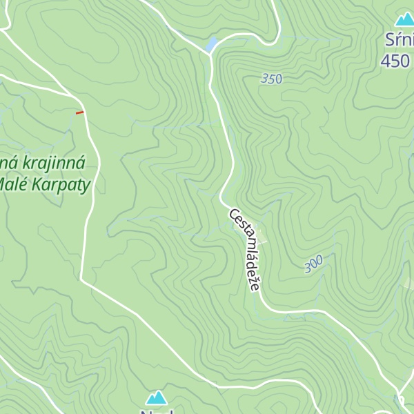 Map of Domček na strome Dlhé lúky