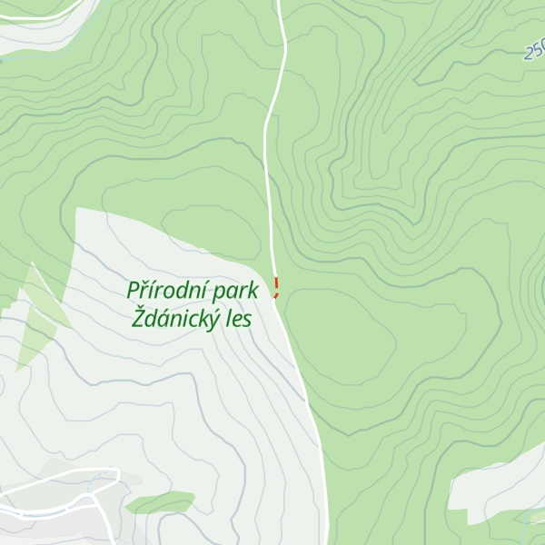 Map of Útulna Prostřední vrch