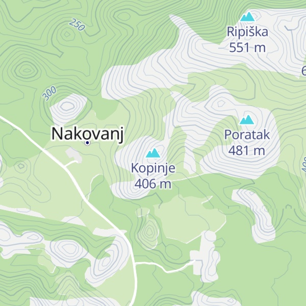 Map of Kopinje