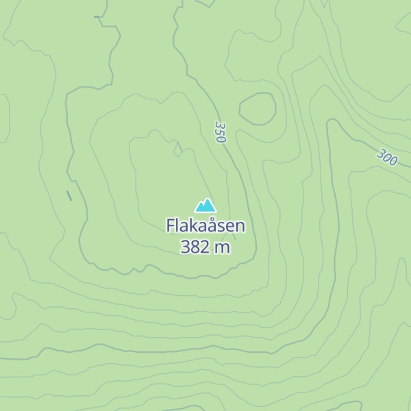 Map of Flakaåsen