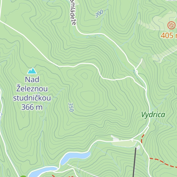 Map of Hrubý Drieňovec
