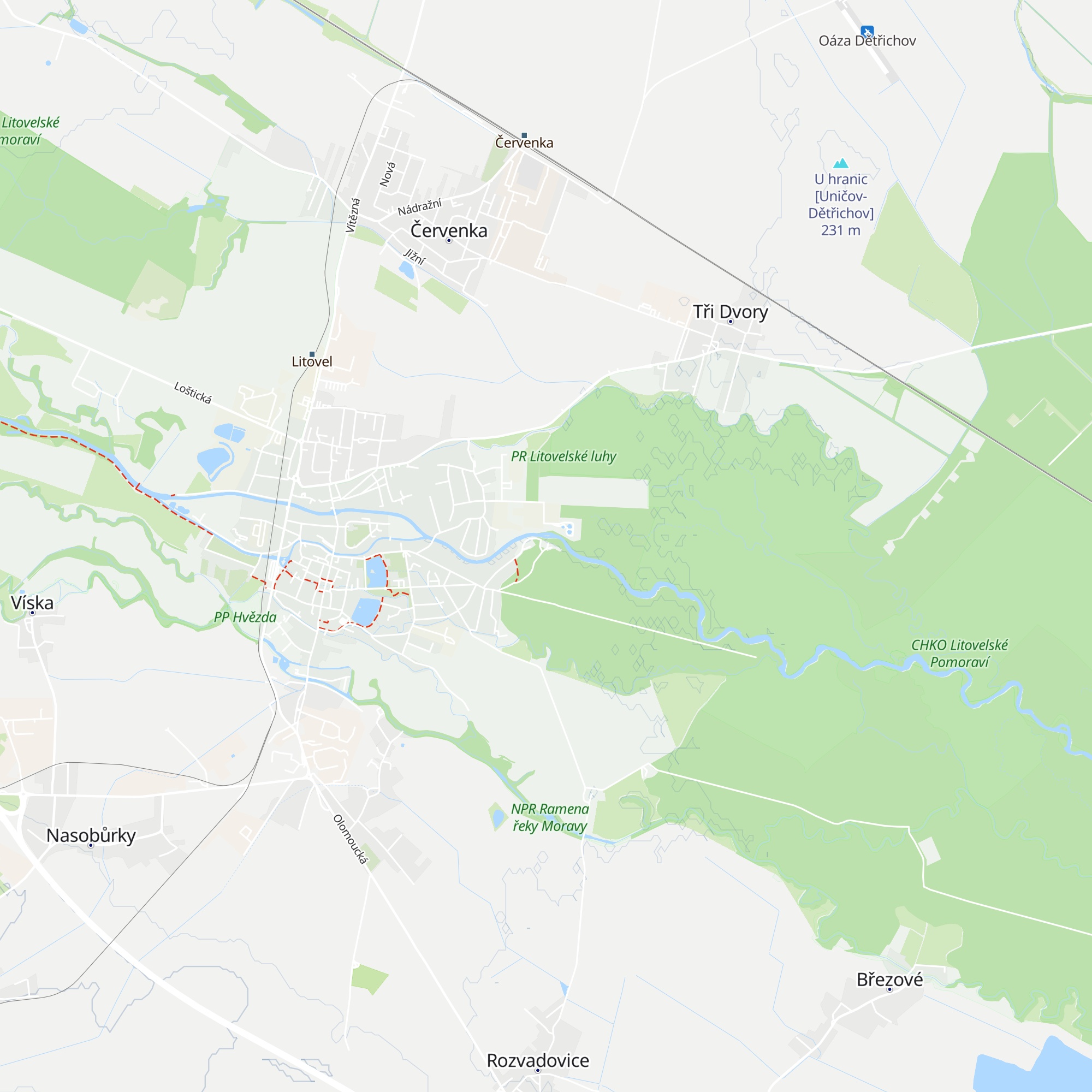 Chata Doubravka map