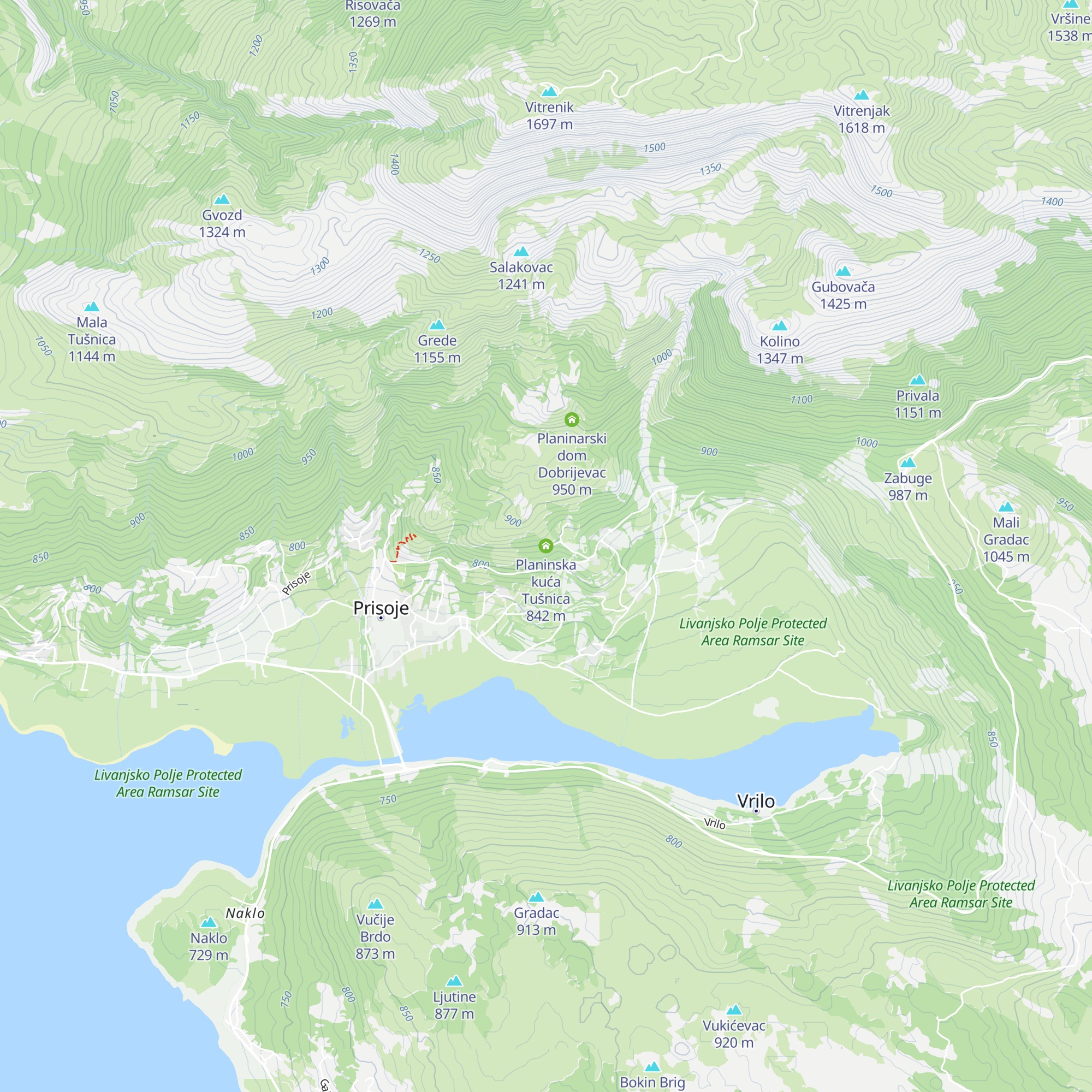 Planinska kuća Tušnica map