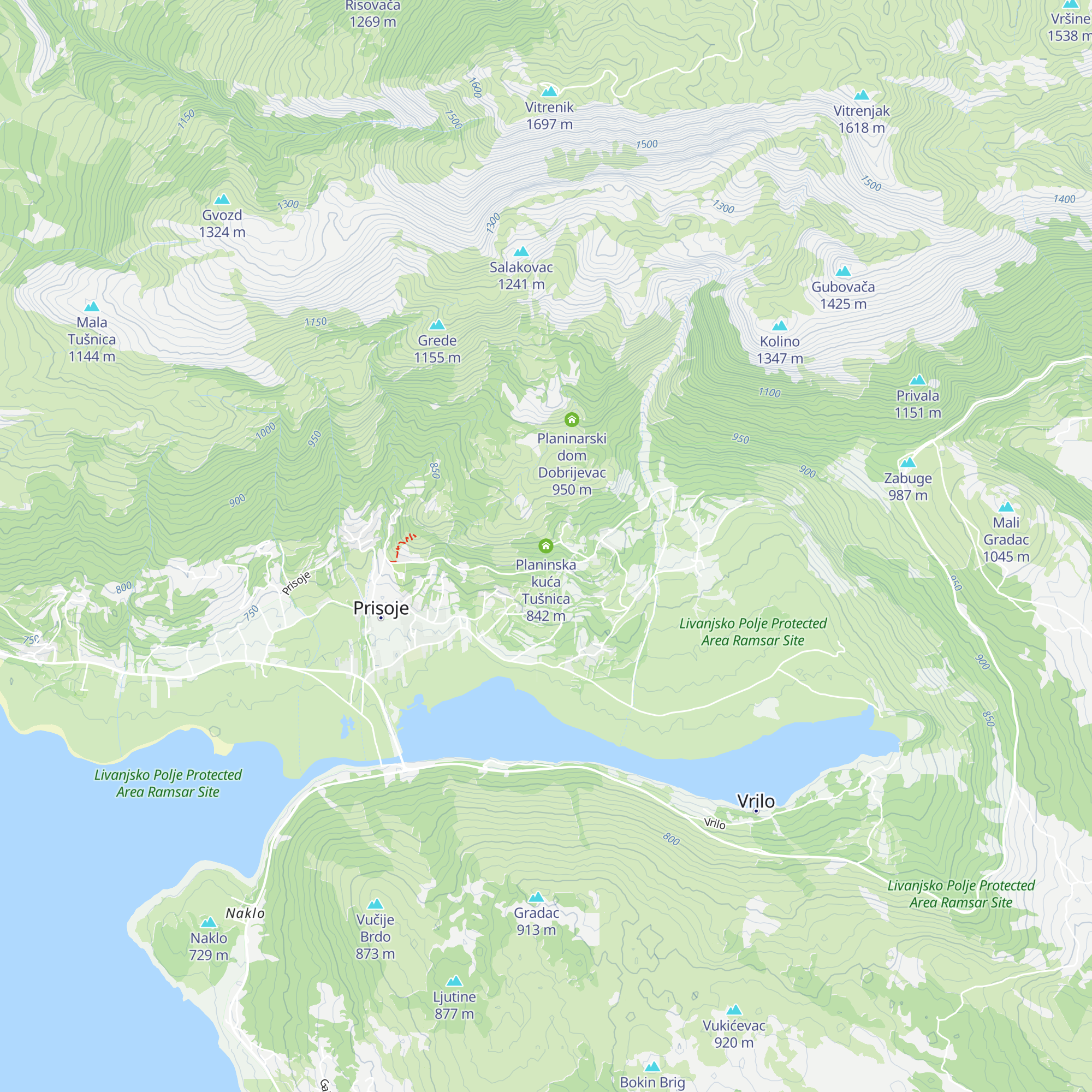 Planinska kuća Tušnica map