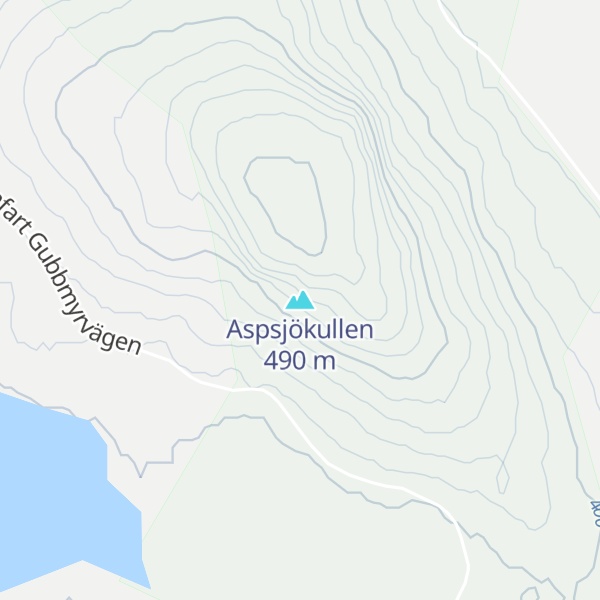Map of Aspsjökullen
