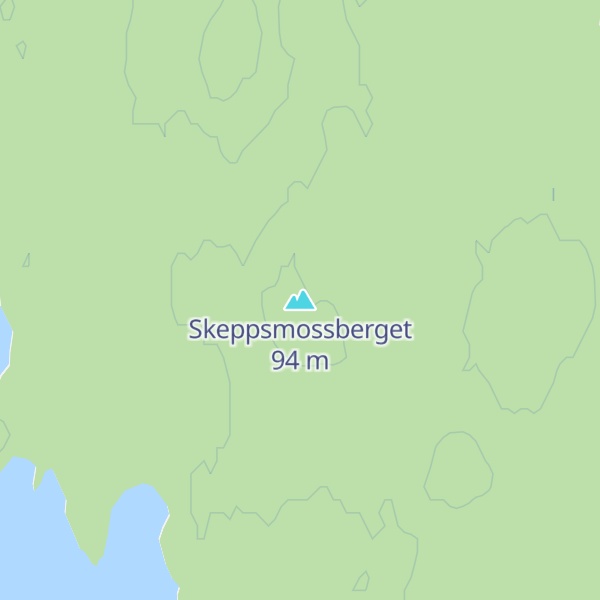 Map of Skeppsmossberget