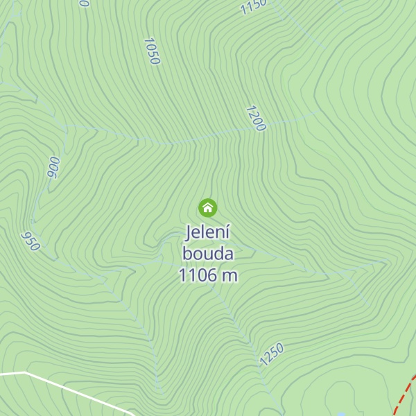 Map of Jelení bouda