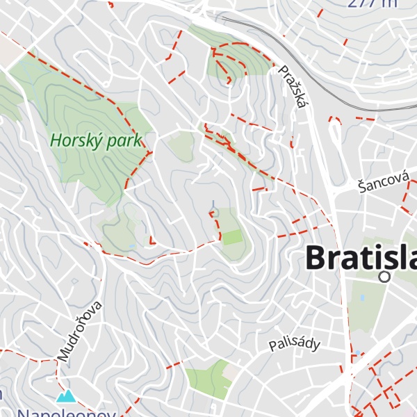 Map of Slavín