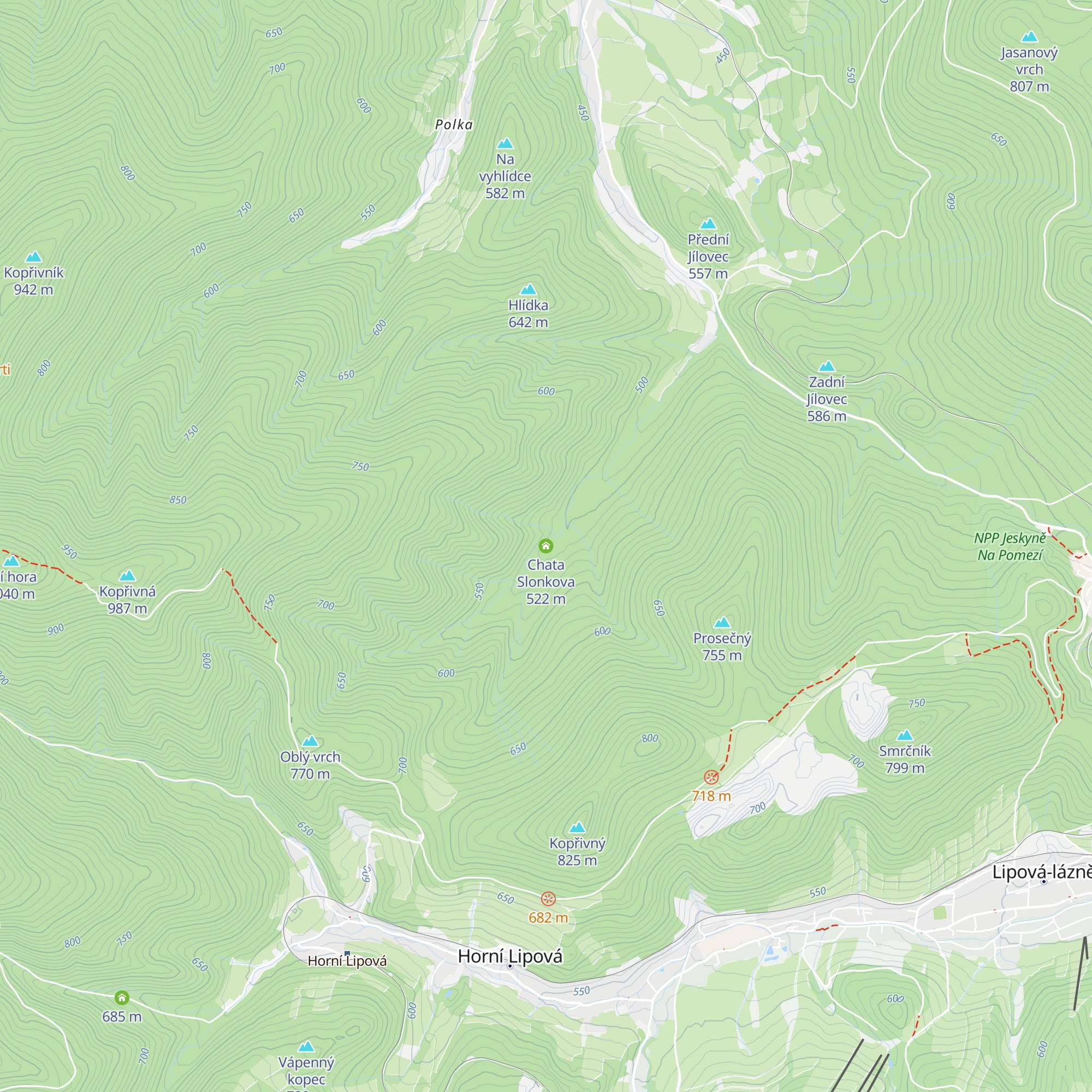 Chata Slonkova map