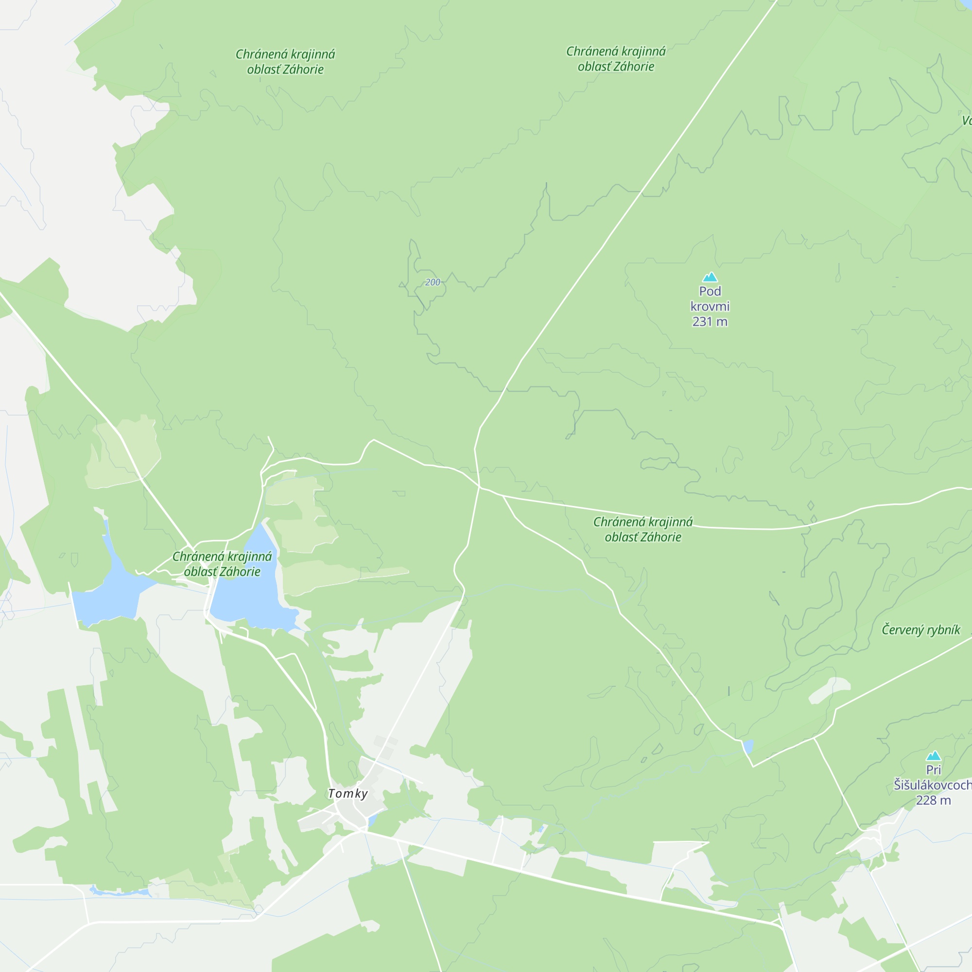 Chata Lásek map