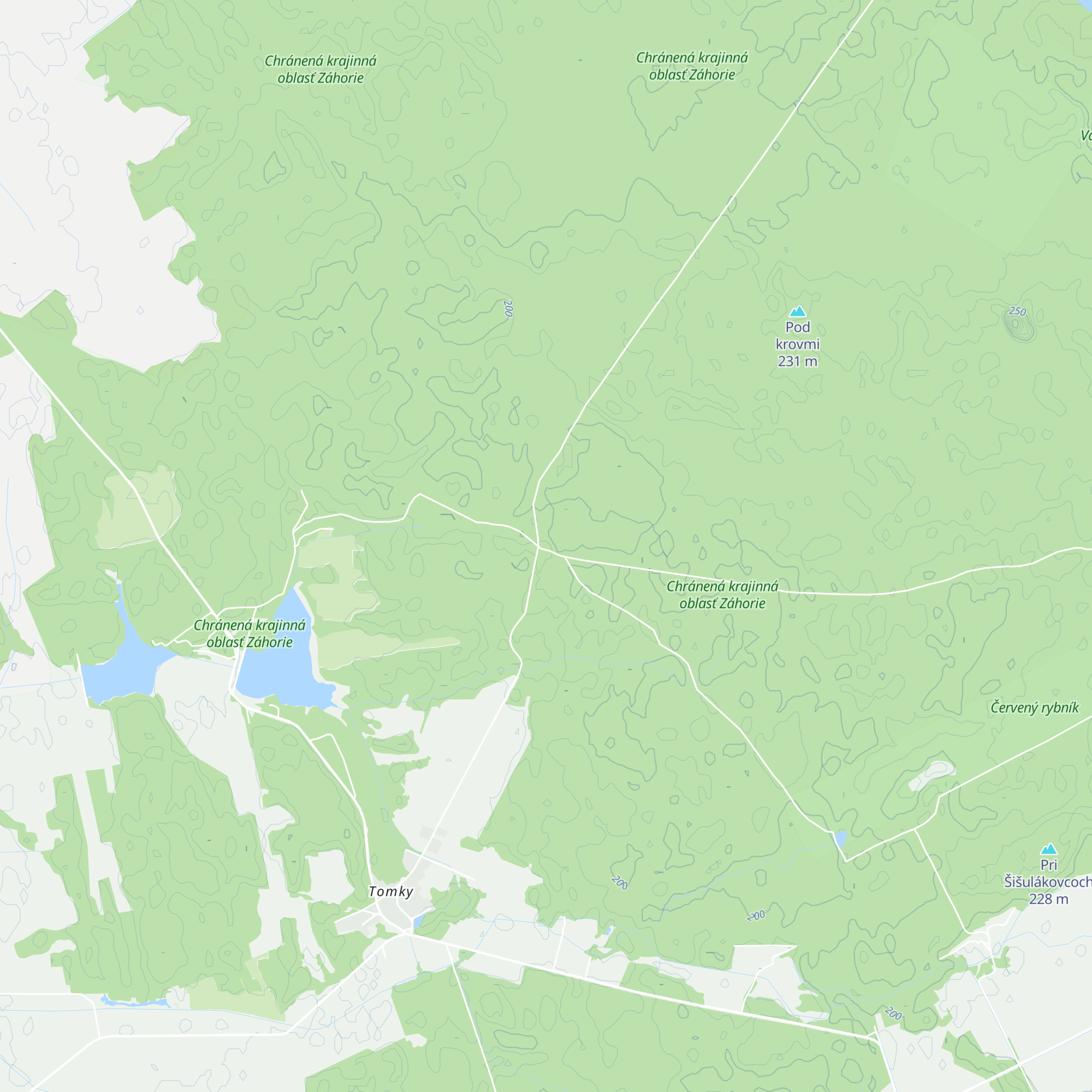 Chata Lásek map