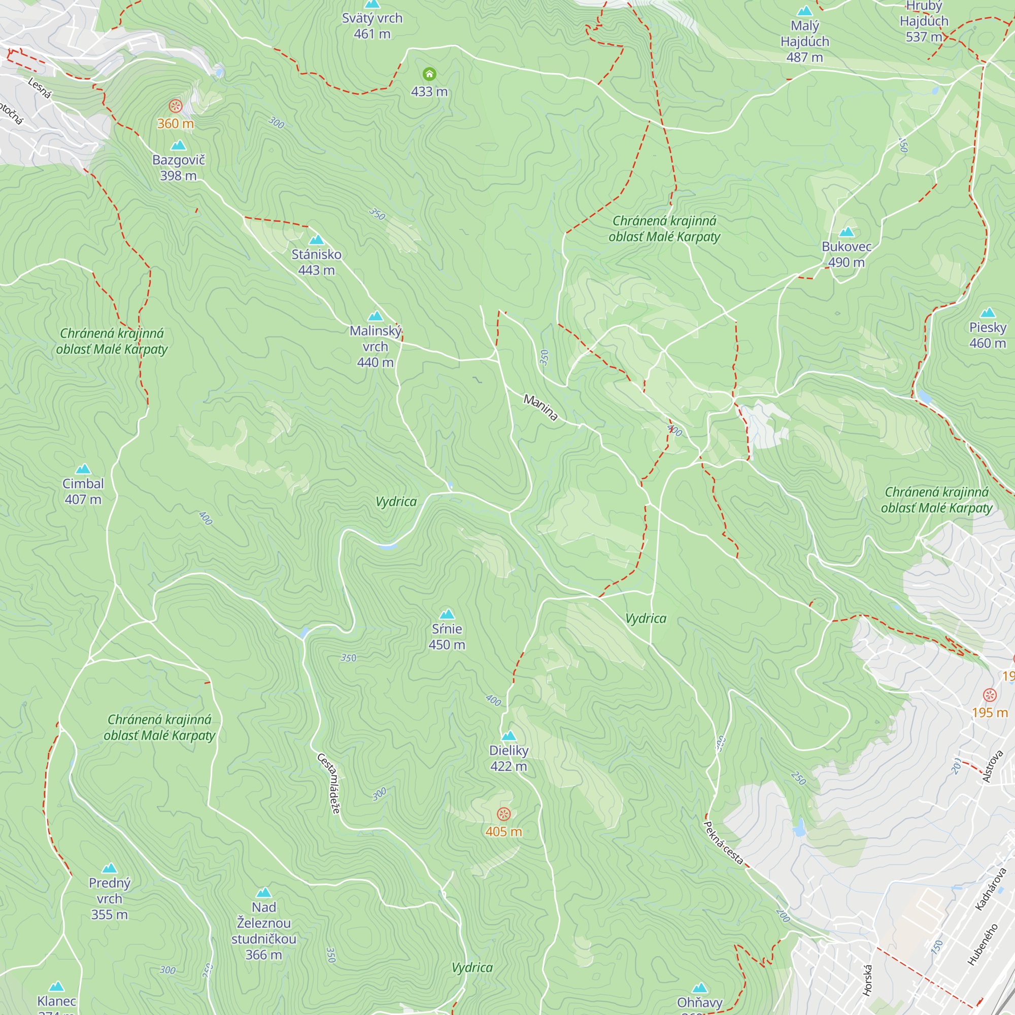 U Slivu map