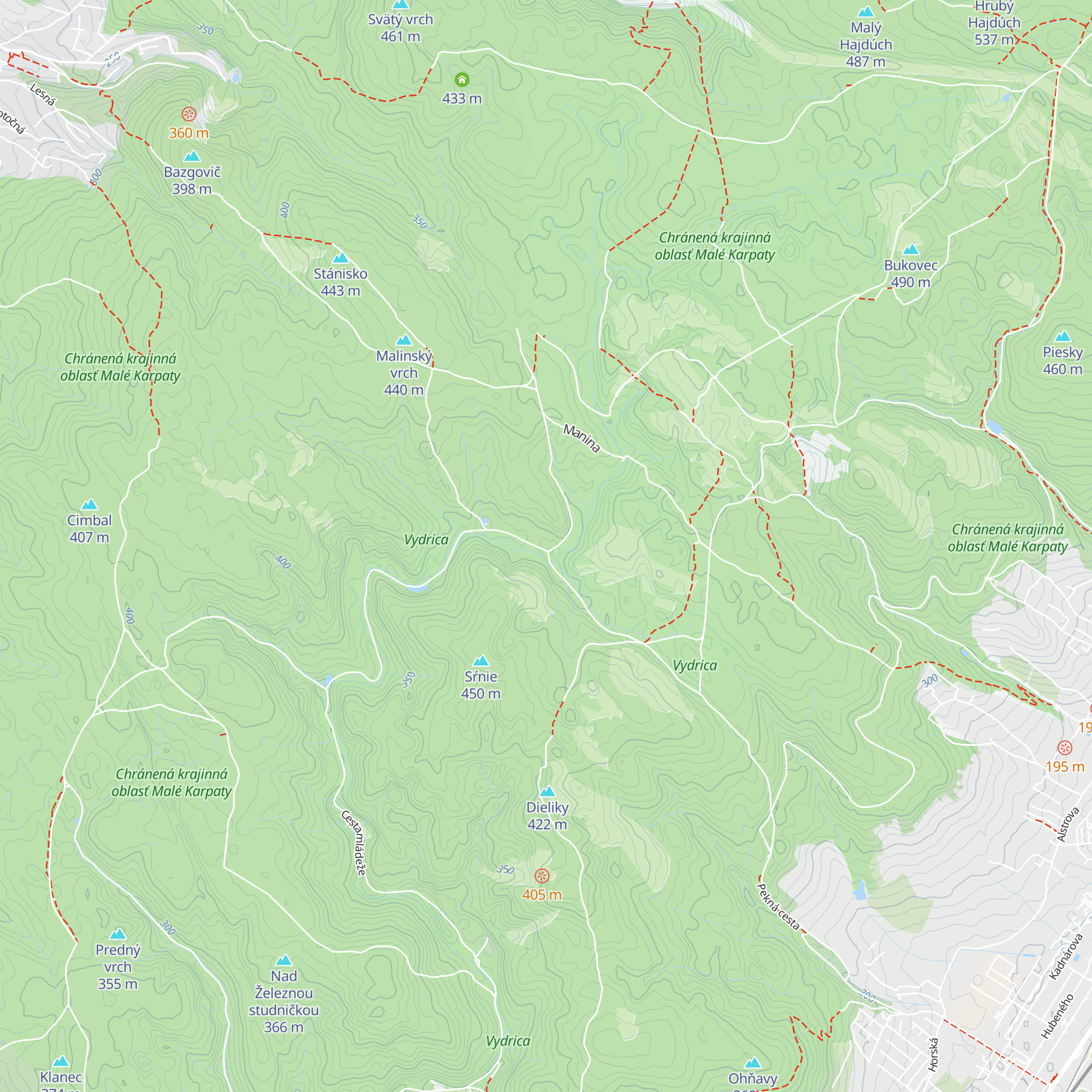 U Slivu map