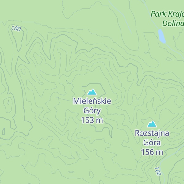 Map of Mieleńskie Góry