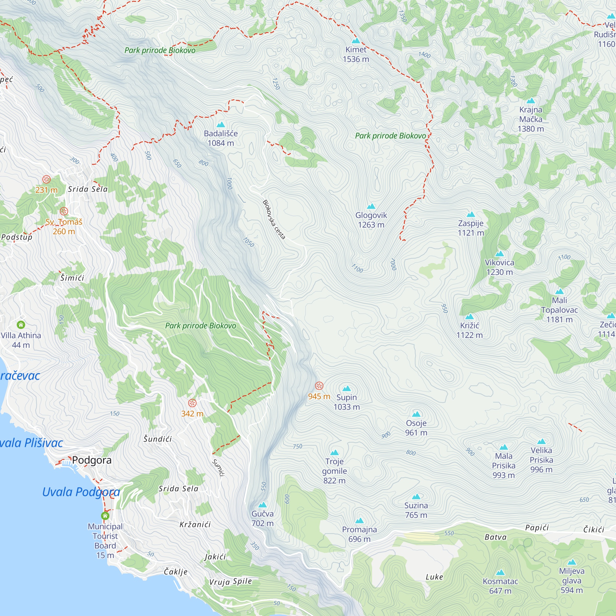 Chalet Vrata Biokovo (Kamena Kuća) map