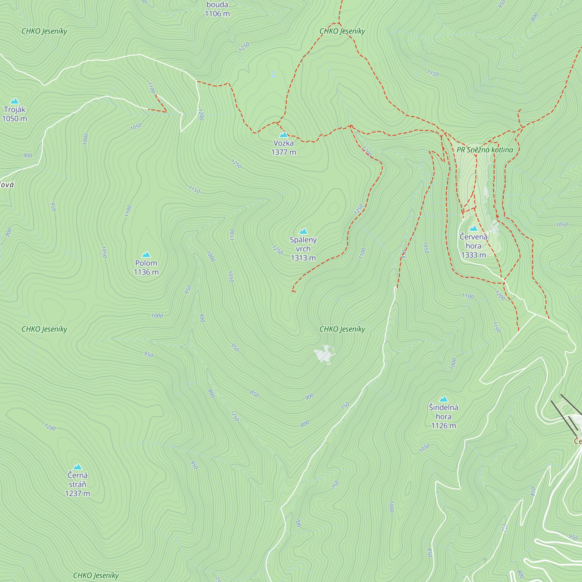 Chata Vilibaldka map