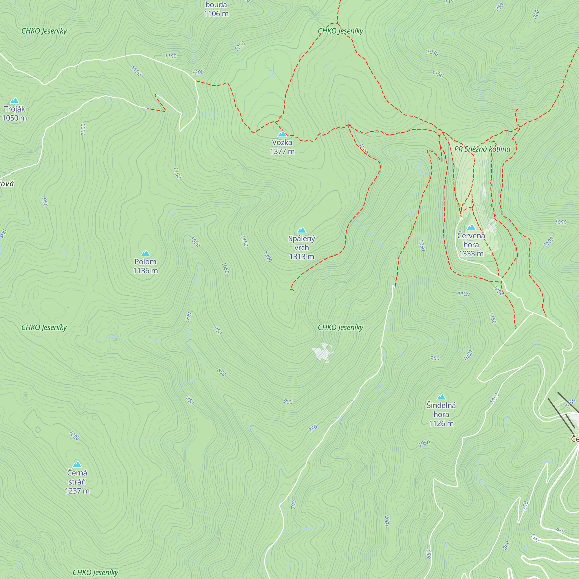 Chata Vilibaldka map