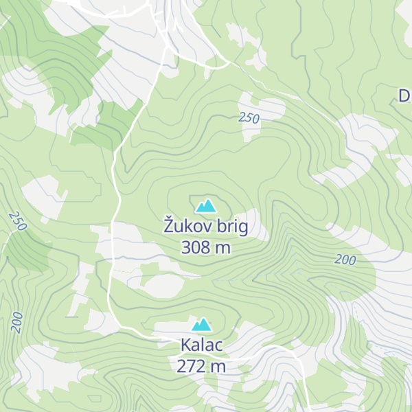Map of Žukov brig