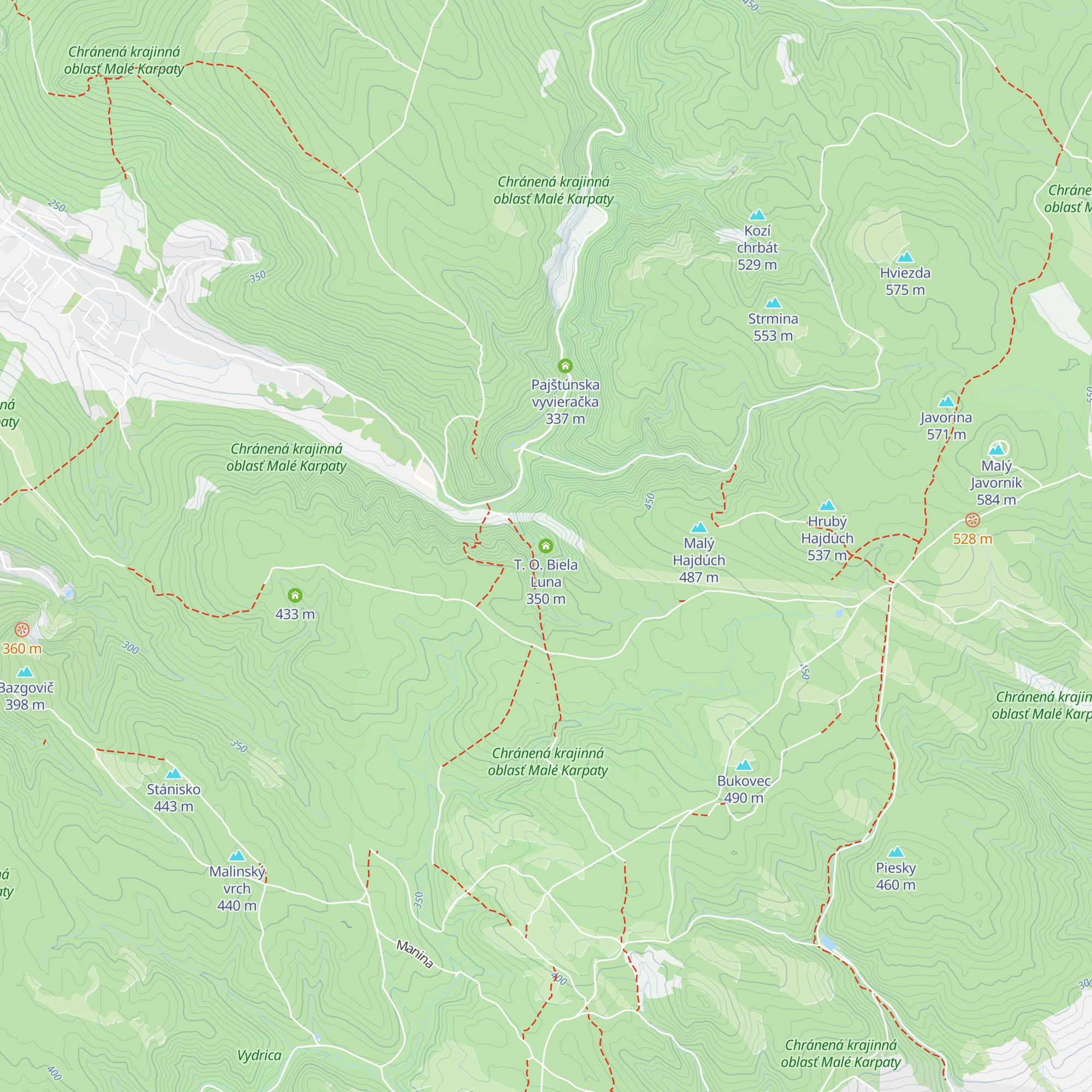 T. O. Biela Luna map