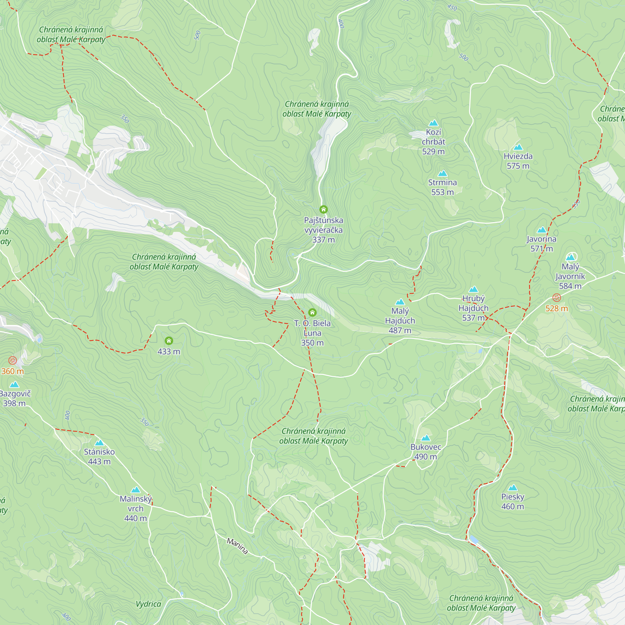T. O. Biela Luna map