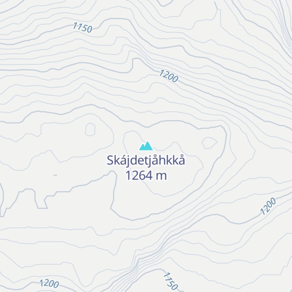Map of Skájdetjåhkkå