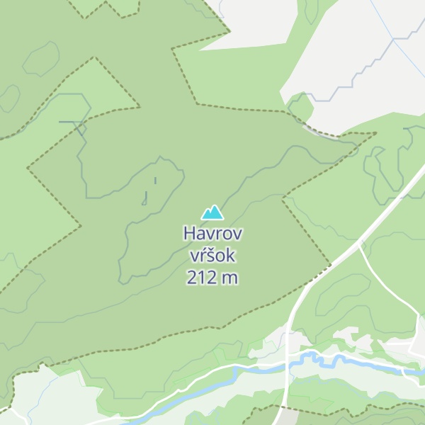 Map of Havrov vŕšok